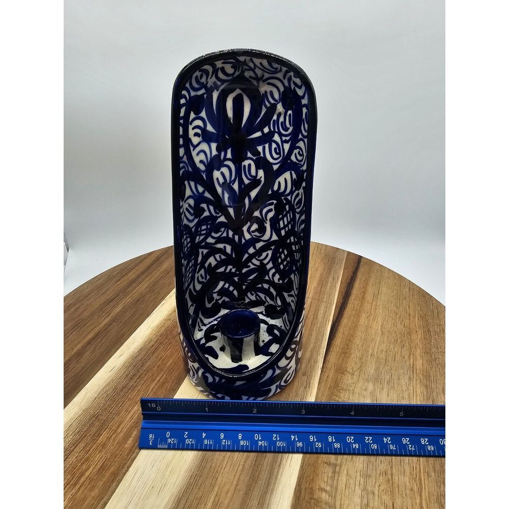 Mallorca Handle Painted Ceramic Candle Lantern‎ - Picture 5 of 10